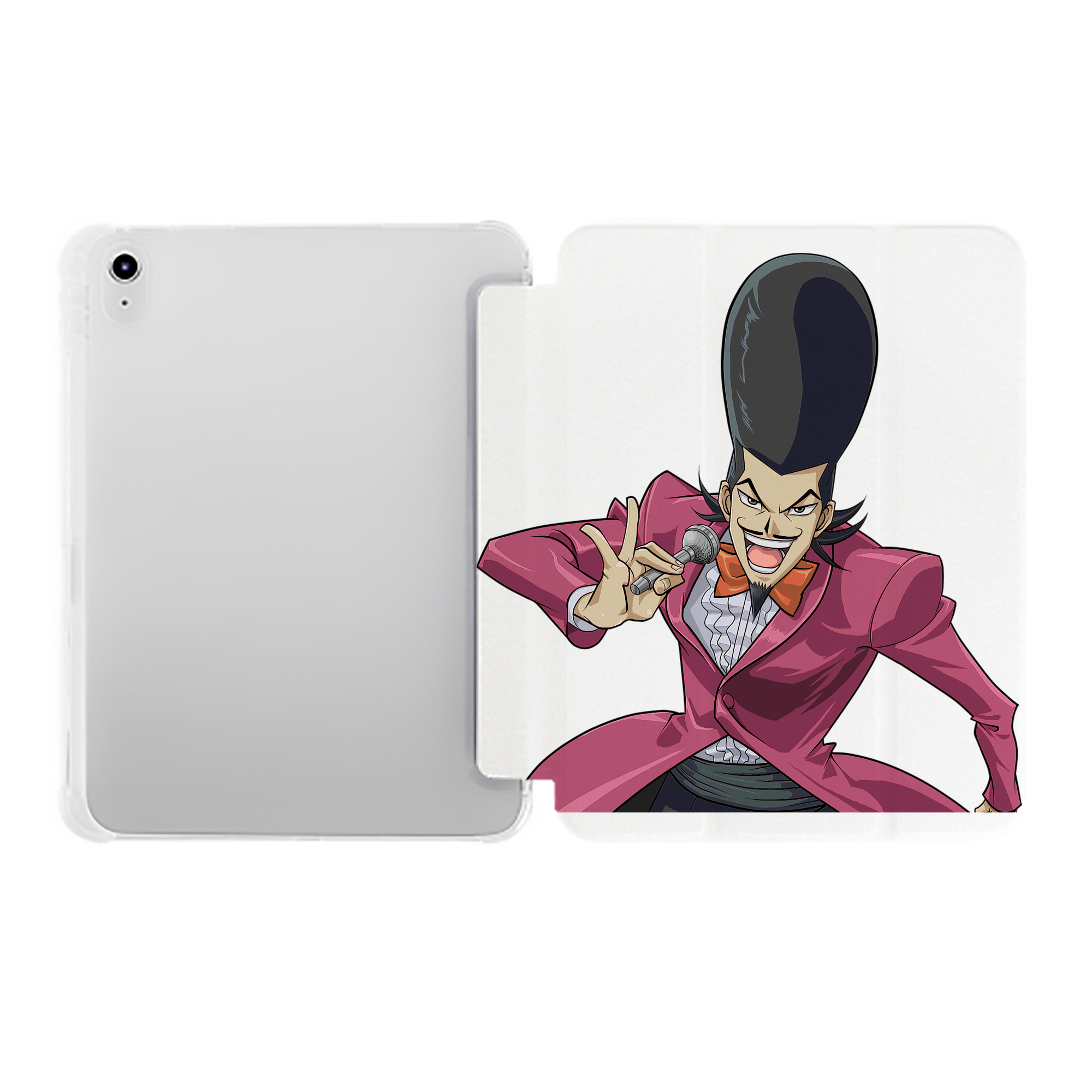 （画像用） 遊☆戯☆王 Yu-Gi-Oh! IPad ケース ペン収納付き 三つ折りスタンド PUレザー×シリコン 対応機種9.5/10.5/10.9インチ